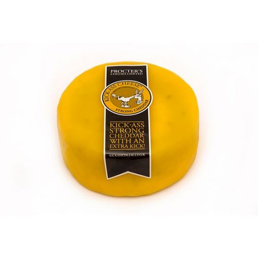 Kick Ass Strong Cheddar With Crunchy Pickled Onion Truckle (200g)