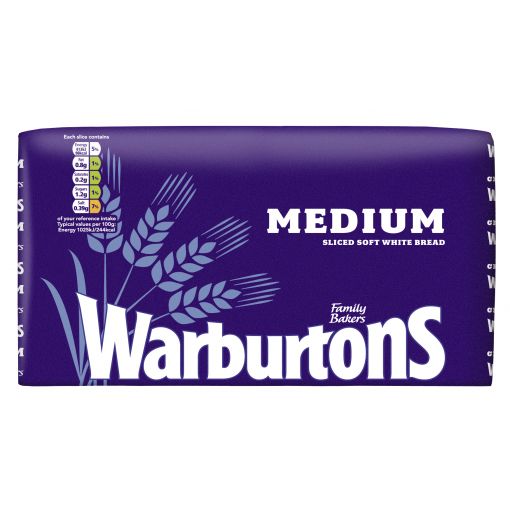 Warburtons 800g Medium White Loaf